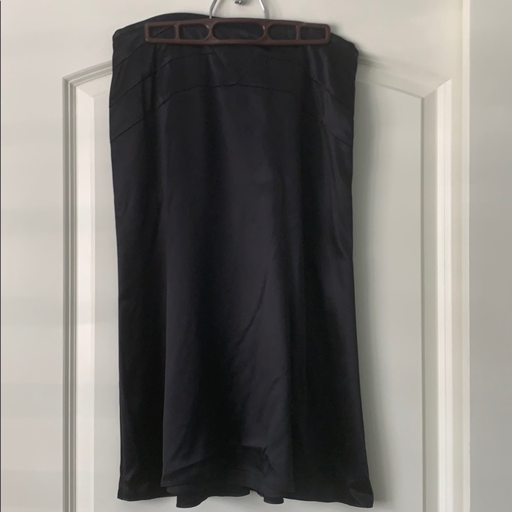 Banana Republic Black Satin Skirt